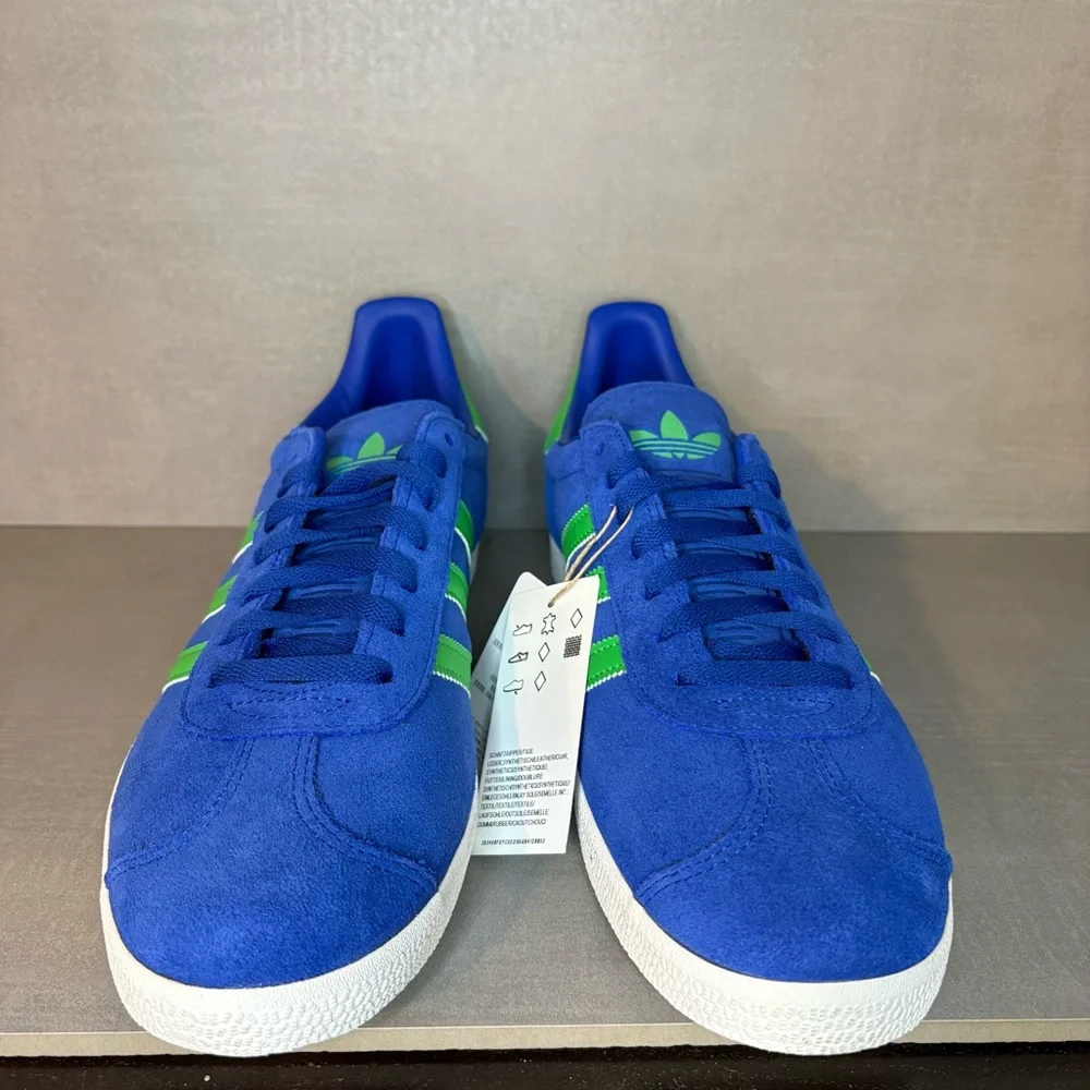 Adidas | NEW! Gazelle Shoes - Royal Blue Energy Green - Mens 11